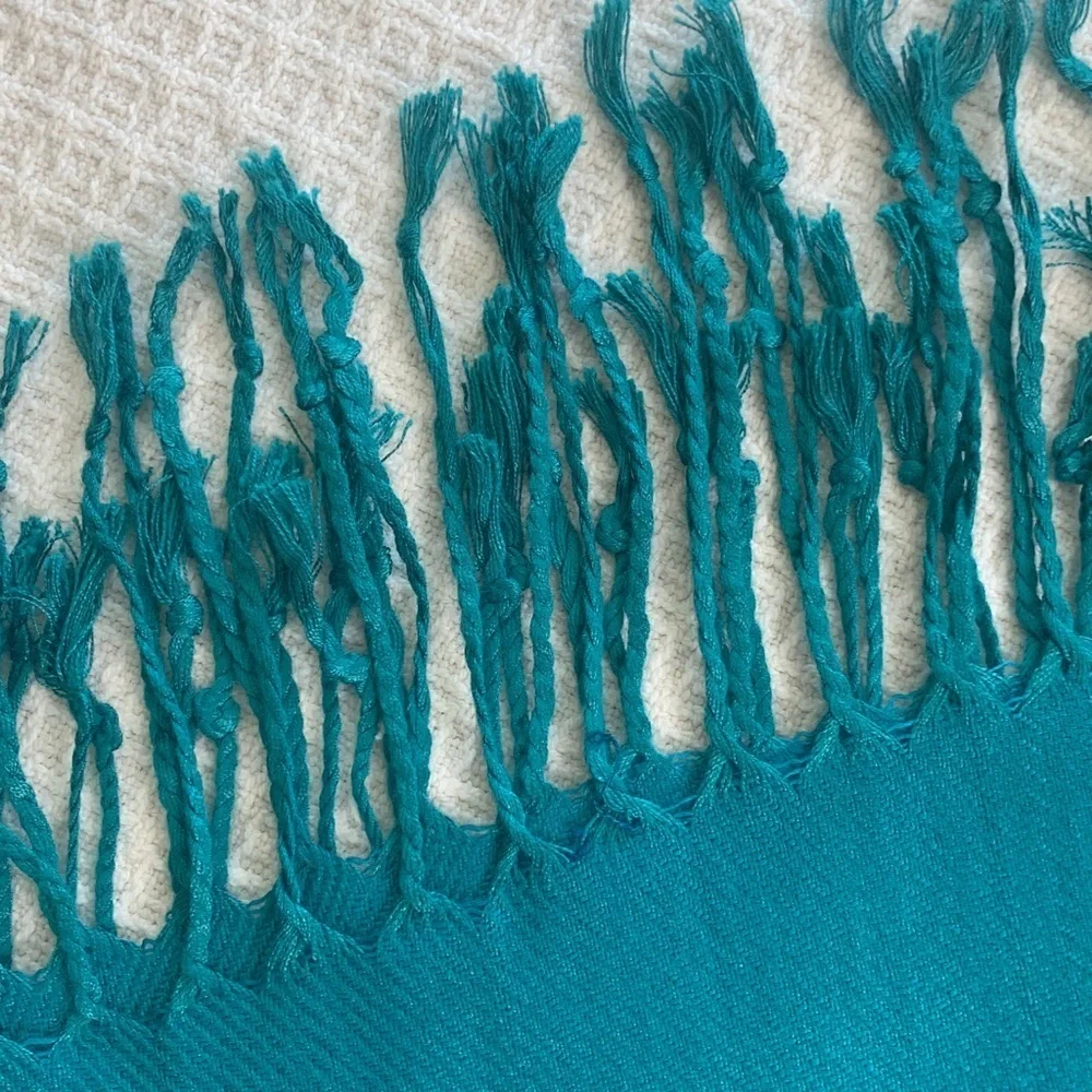 Teal jewel tone pashmina wrap